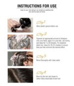 Myvital Hair Dye Shampoo – Instant Hair Dye for Men & Women | Dark Brown/Black 400ml - Image 9