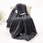 Heated Wearable Blanket with Foot Pocket - 55°C Max, Safe, Cozy & Washable