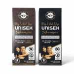 Myvital Hair Dye Shampoo – Instant Hair Dye for Men & Women | Dark Brown/Black 400ml